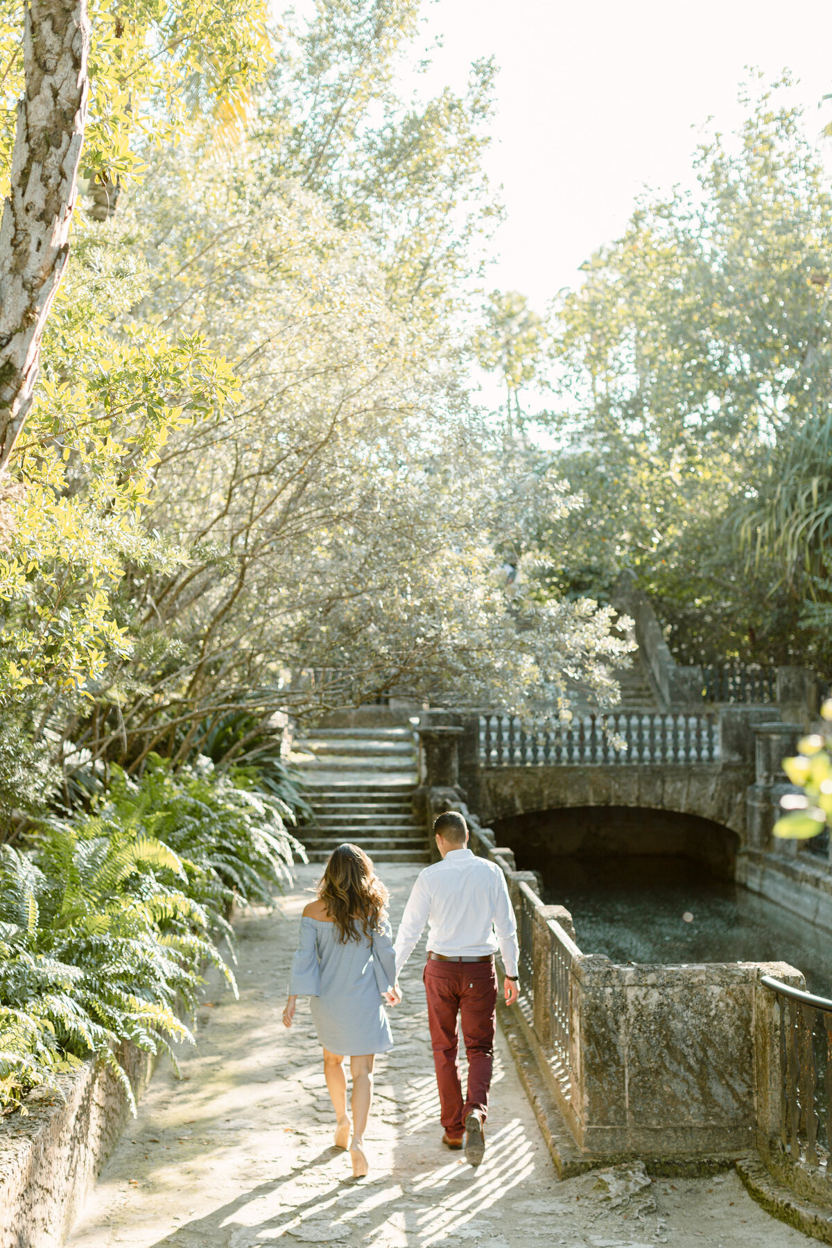 Vizcaya Museum Engagement Photography Session 26