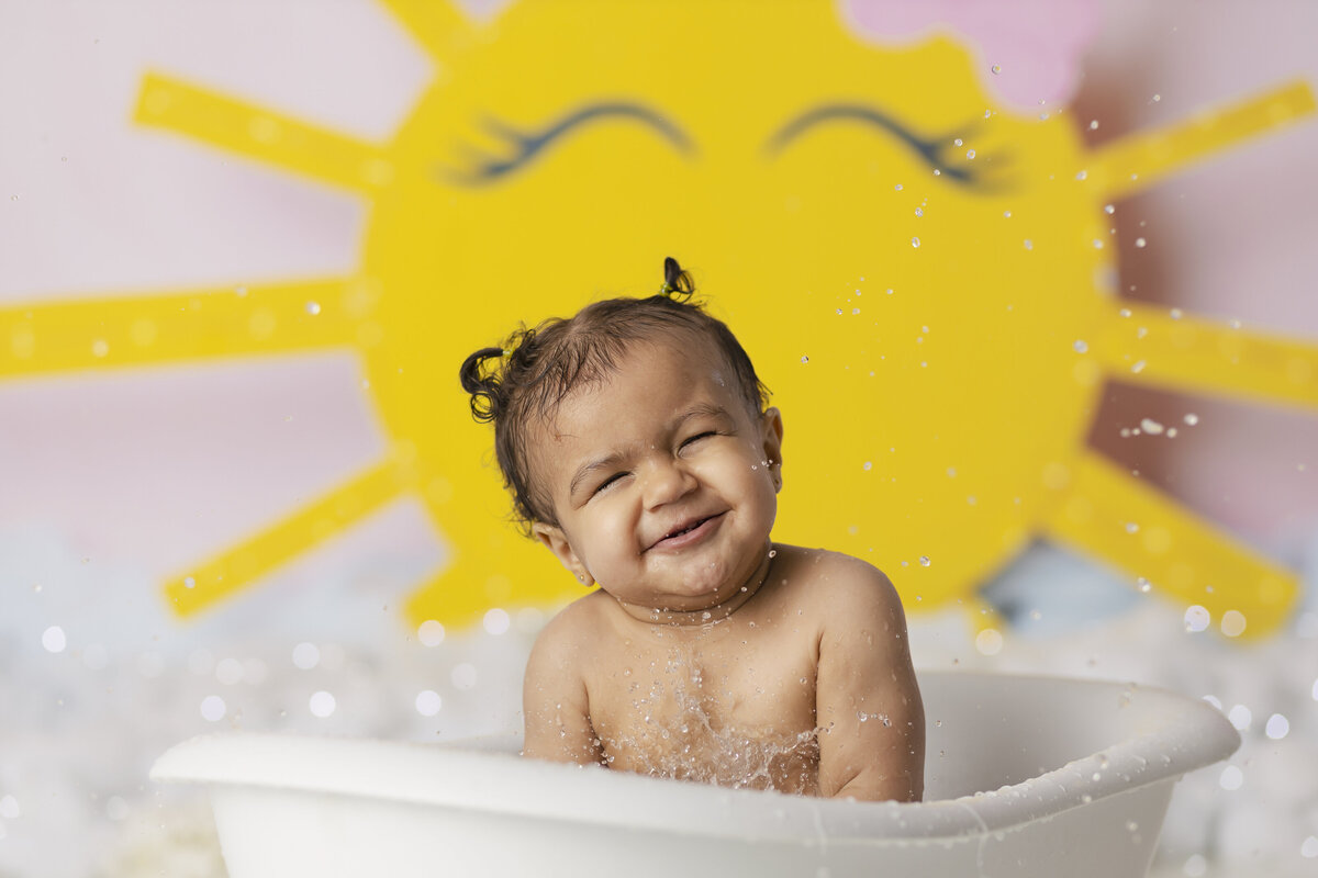 Hampton Georgia cake smash photographer, first birthday photographer in Atlanta, photography studio with props in jonesboro Georgia