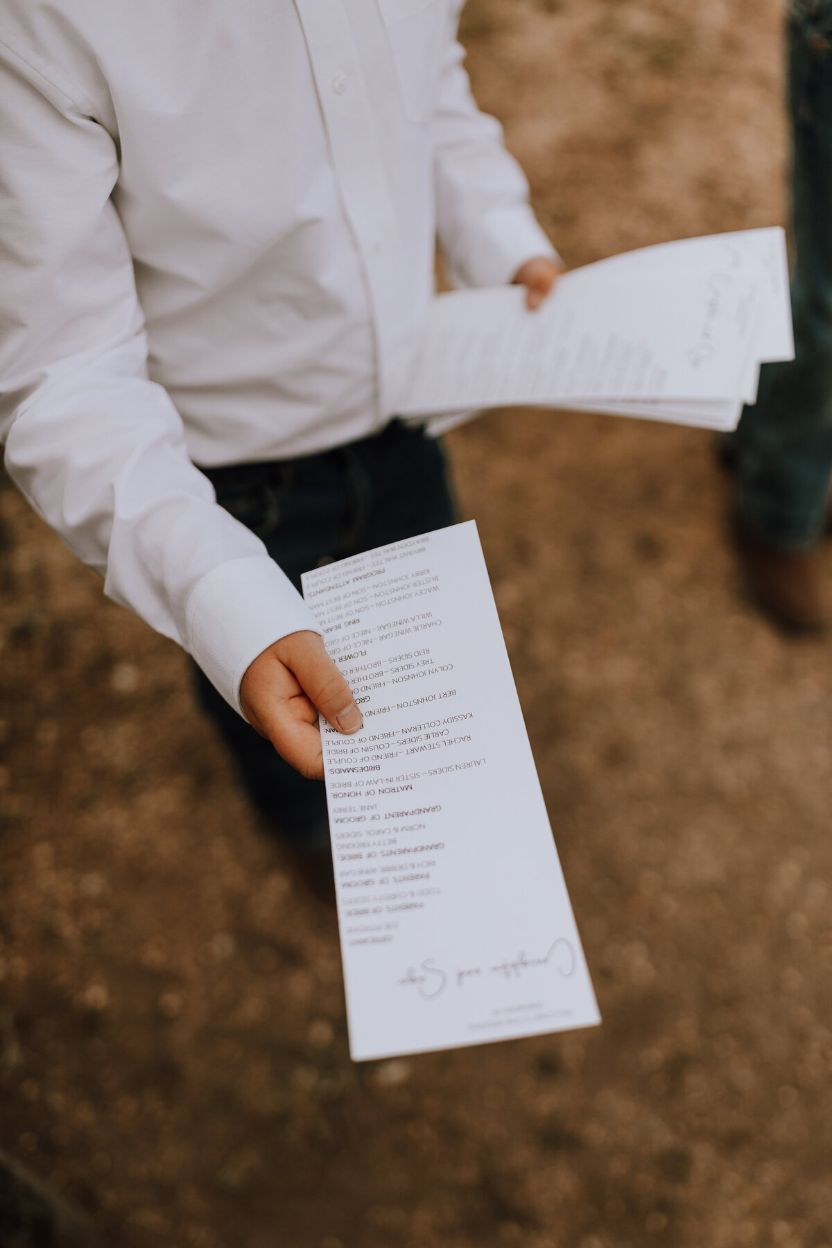 younger ranch wedding ceremony