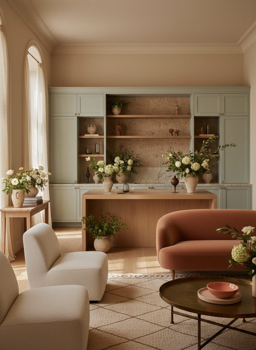 Firefly_Gemini Flash_A luxury, European-inspired interior with soft natural light and a warm, organic pale 5596