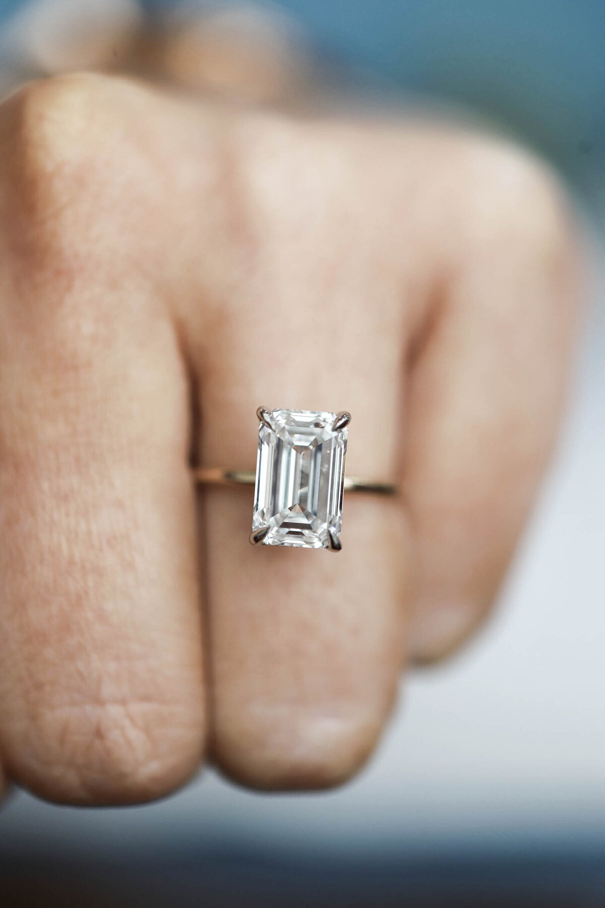 emerald cut solitaire engagement ring dallas