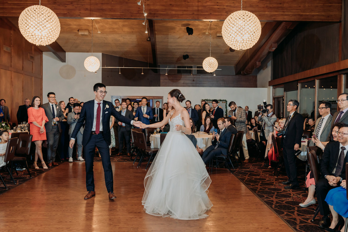 royal glenora wedding reception edmonton bride groom first dance