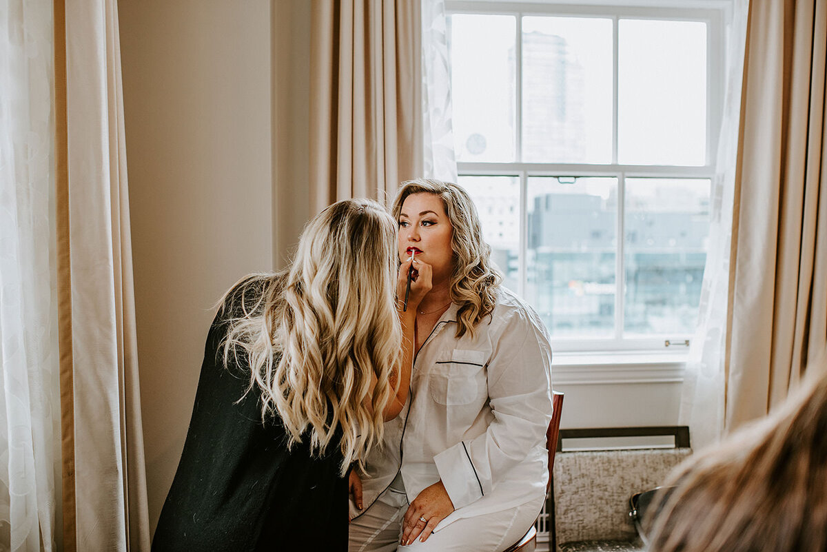 Couple at their small wedding on the Sunshine Coast B.C