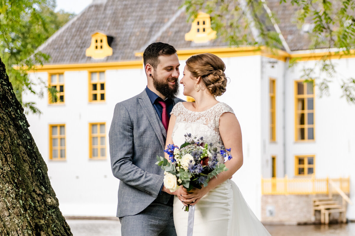 Trouwen Landgoed Fraeylemaborg, bruidsfotograaf Groningen, trouwen in Groningen (44)