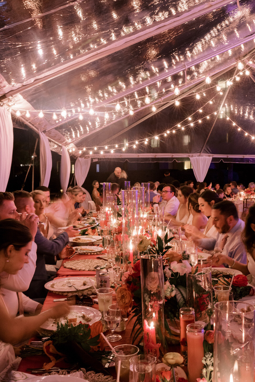 Kate-Murtaugh-Events-tropical-wedding-clear-top-bistro-ligh-tent