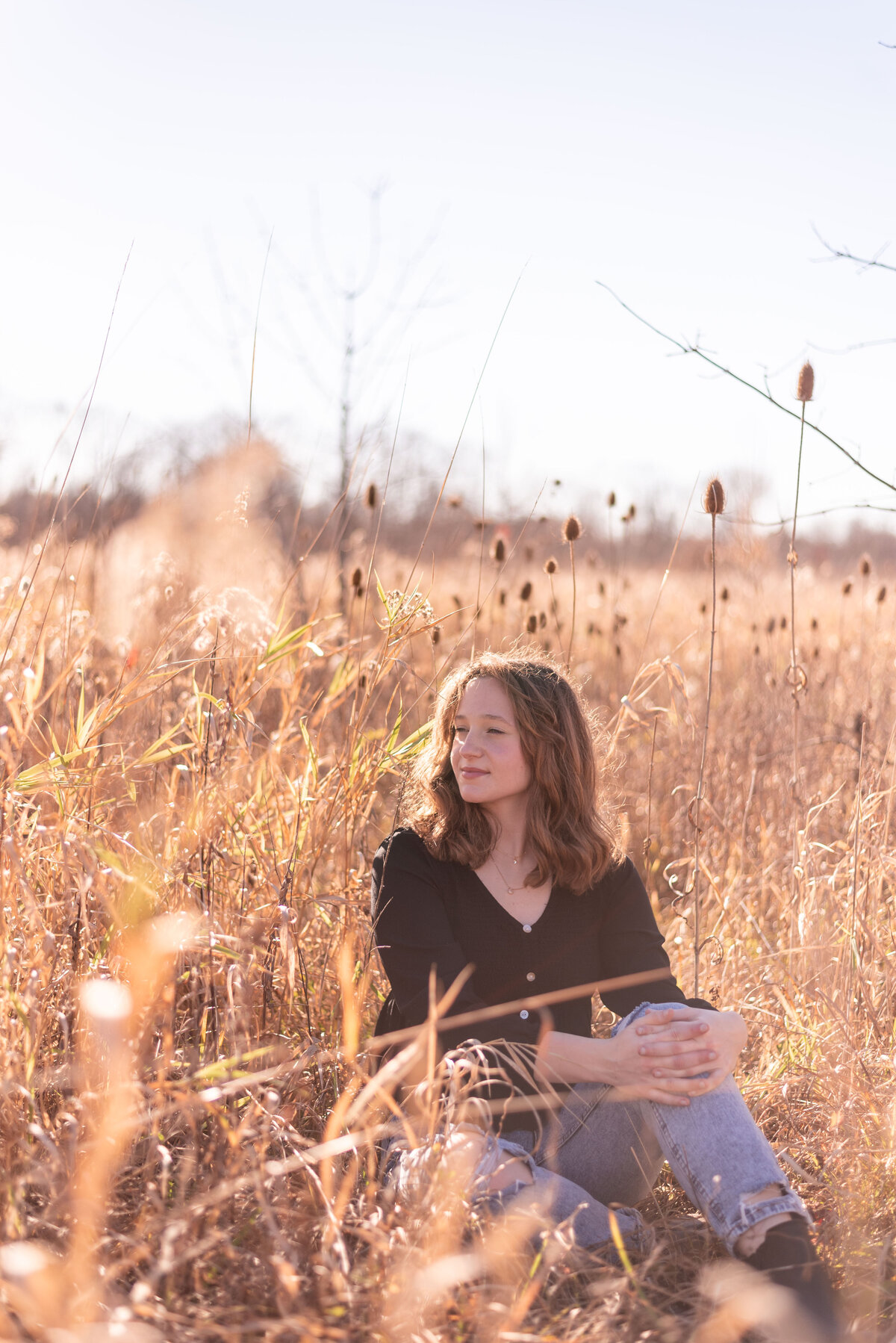 fall senior portraits in meadow family photographer northeast indiana