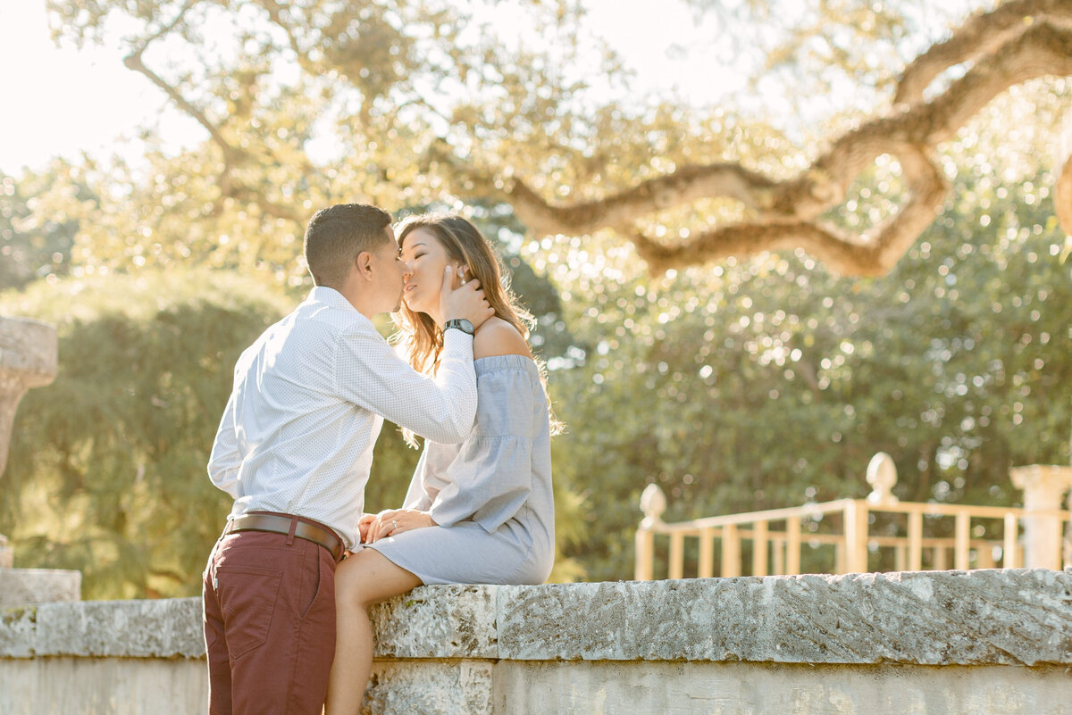 Vizcaya Museum Engagement Photography Session 30
