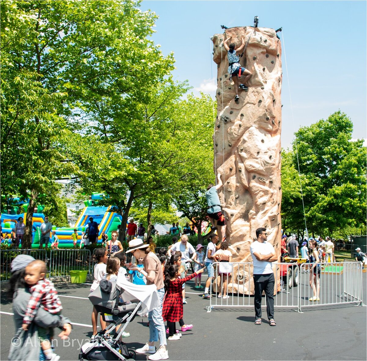 Neighborhood Block Party Rock Climbing Wall