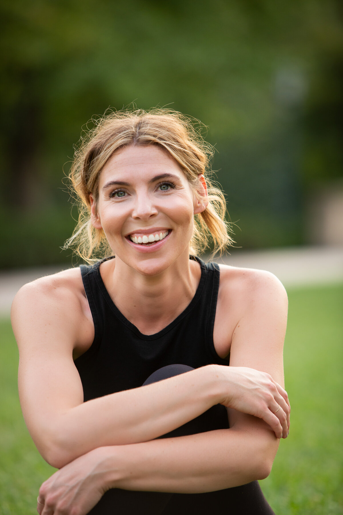 Woman in Workout Clothes Portrait