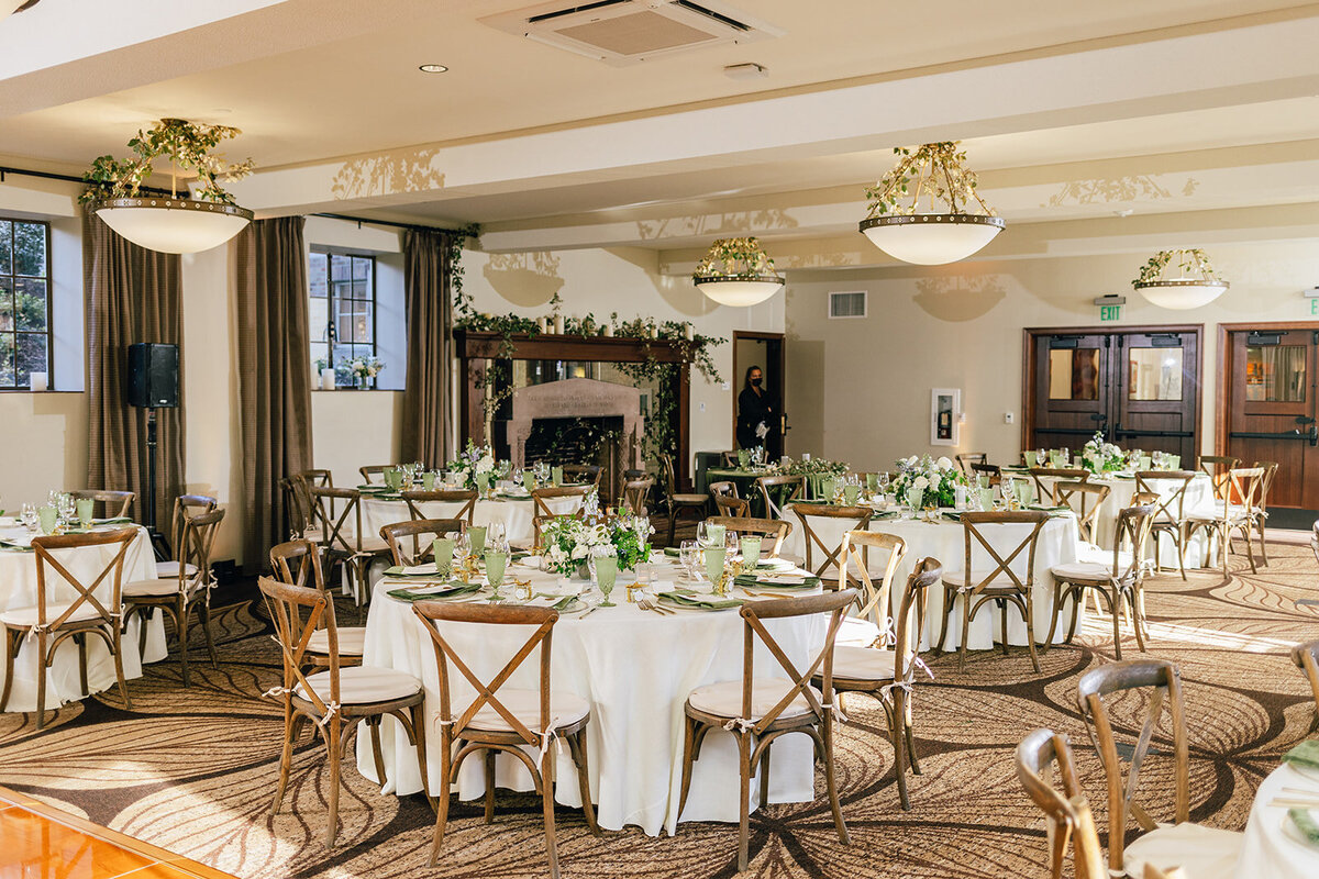 The Lodge at St Edward Wedding reception photos by joanna monger photography