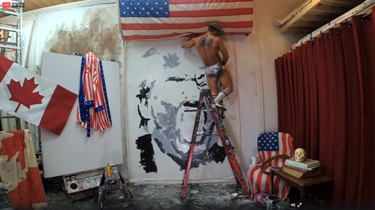 Brent Ray Fraser The Shack Studio Painted the day of the Unites States Presidential Election 2016 -  02