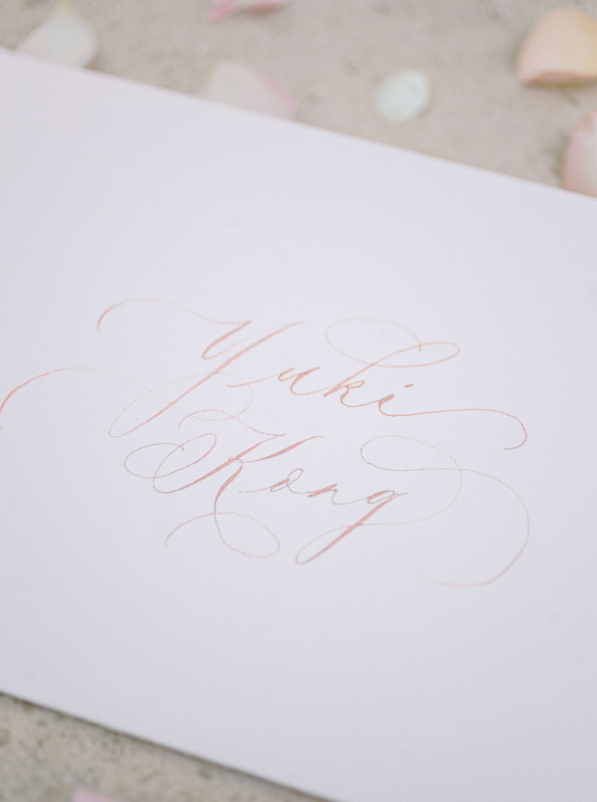 Hong Kong Convention Centre Wedding Calligraphy