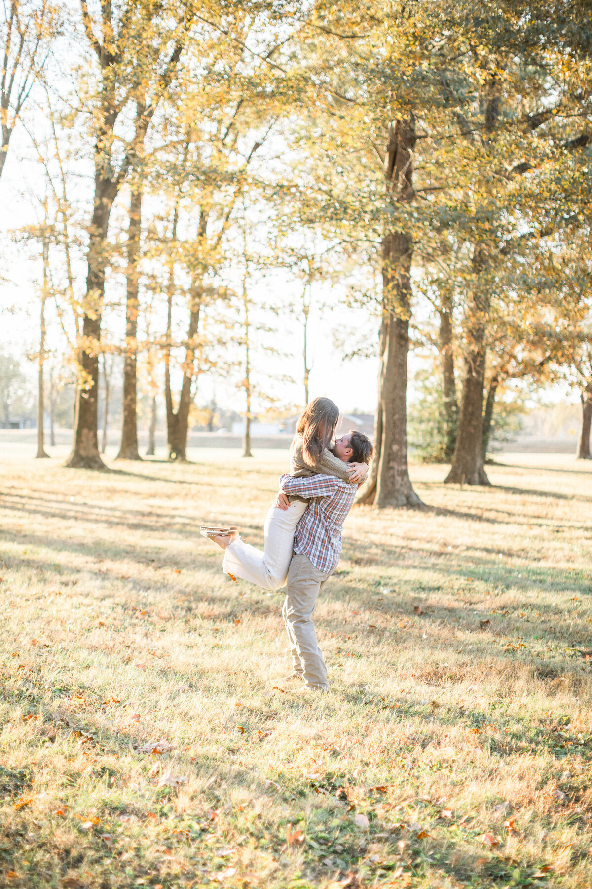 spinning photo from fall engagement session