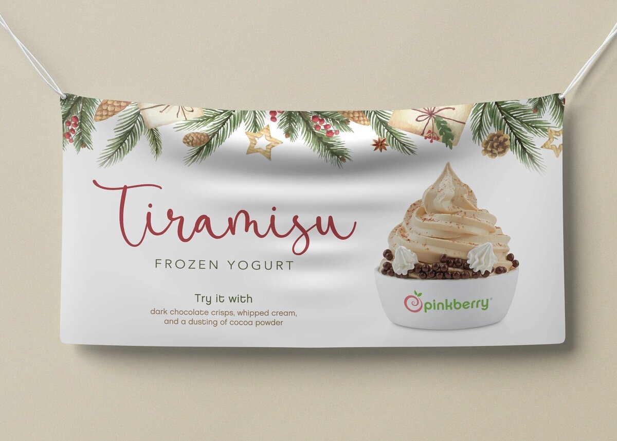 frozen yogurt promotion poster
