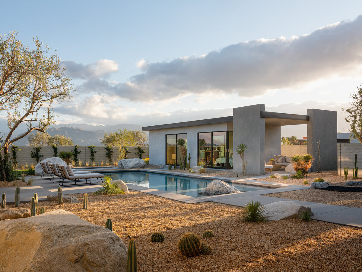 Tract homes in Rancho Mirage designed by Los Angeles architect, Sean Lockyer