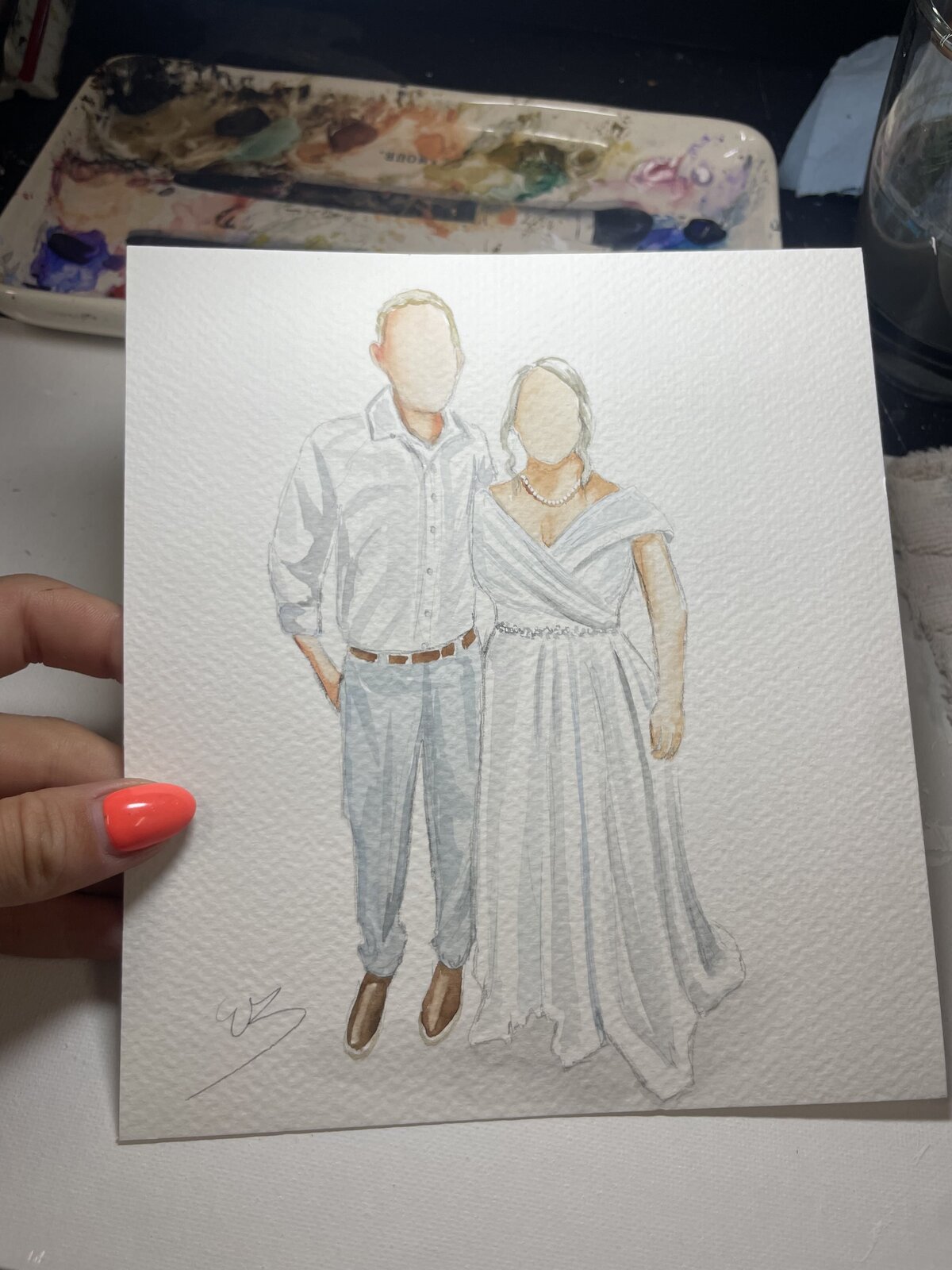 Live Guest Portraits - Bride + Groom 