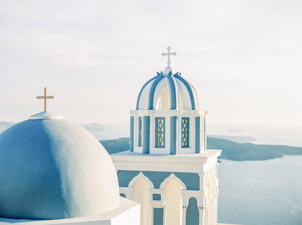 Santorini Greece domes