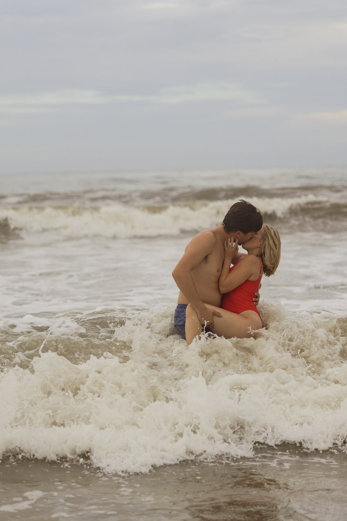 couples beach session st augustine florida