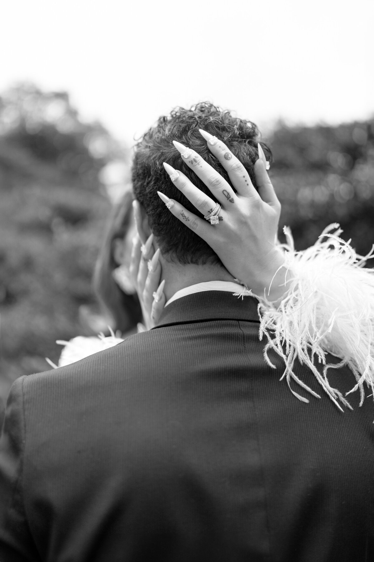 Berlez-Aspen-Avenue-Chicago-Wedding-Photographer-Glam-Atelier-Clair-De-Lune-Vintage-Bob-Mackie-Sheer-Beaded-Gown-Luxury-Engagement-Art-Institute-of-Chicago-South-Garden-38