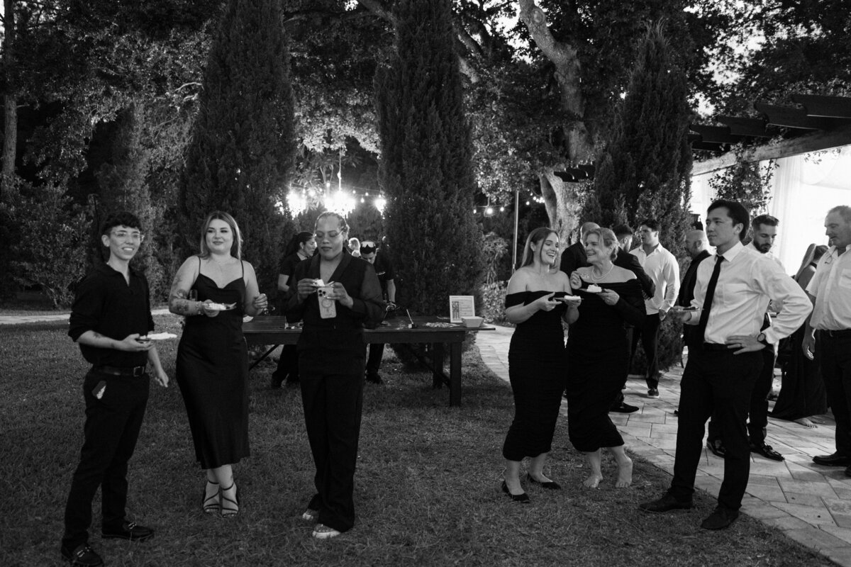 guests mingling at La Casa Toscana Wedding Venue Fort Myers Florida