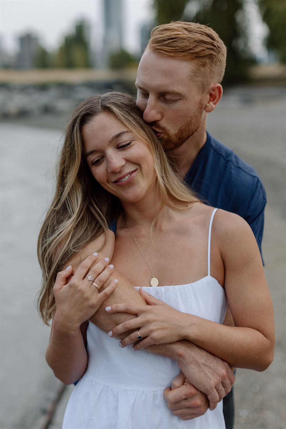 Gorgeous engagement portrait, captured by Bronte Taylor Photography, a Vancouver-based photographer with a playful, genuine and intimate approach.