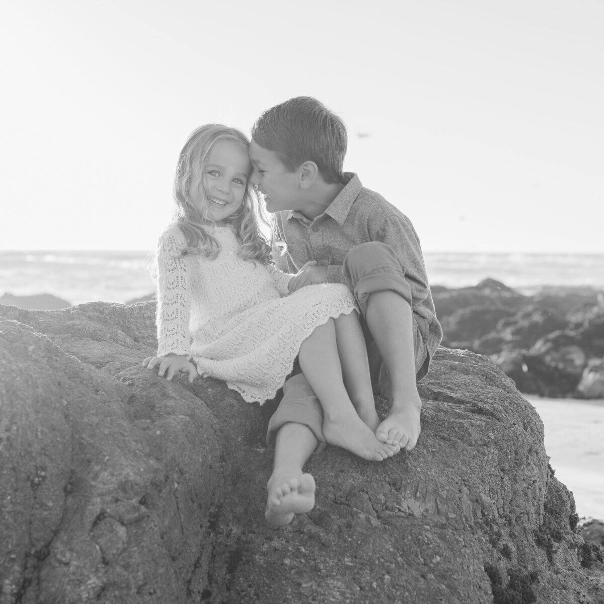 Family photo shoot at Asilomar Beach in Pacific Grove