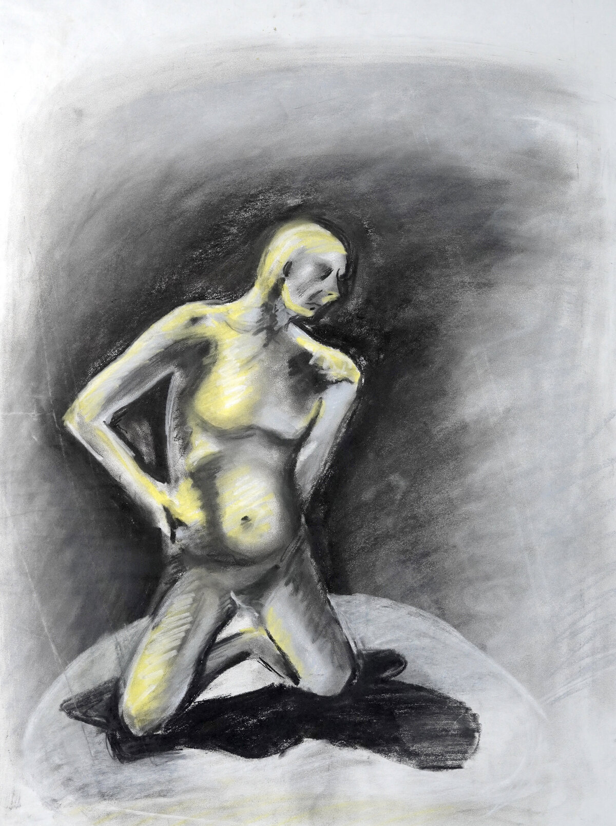 Brent Ray Fraser Figurative Nude Drawing 2001 - 12
