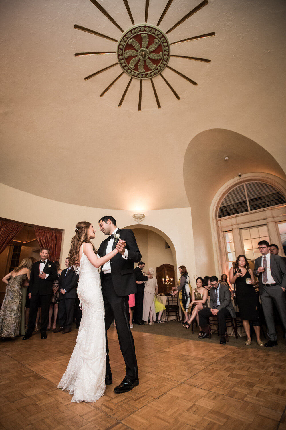 Bride and groom dancing at Latrobe's