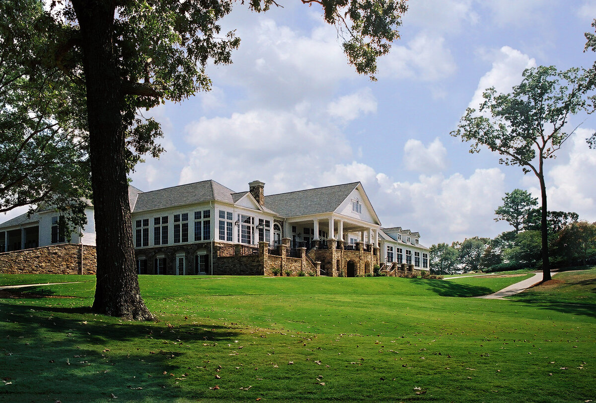 rear elevation of the clubhouse at the Atlanta Country Club