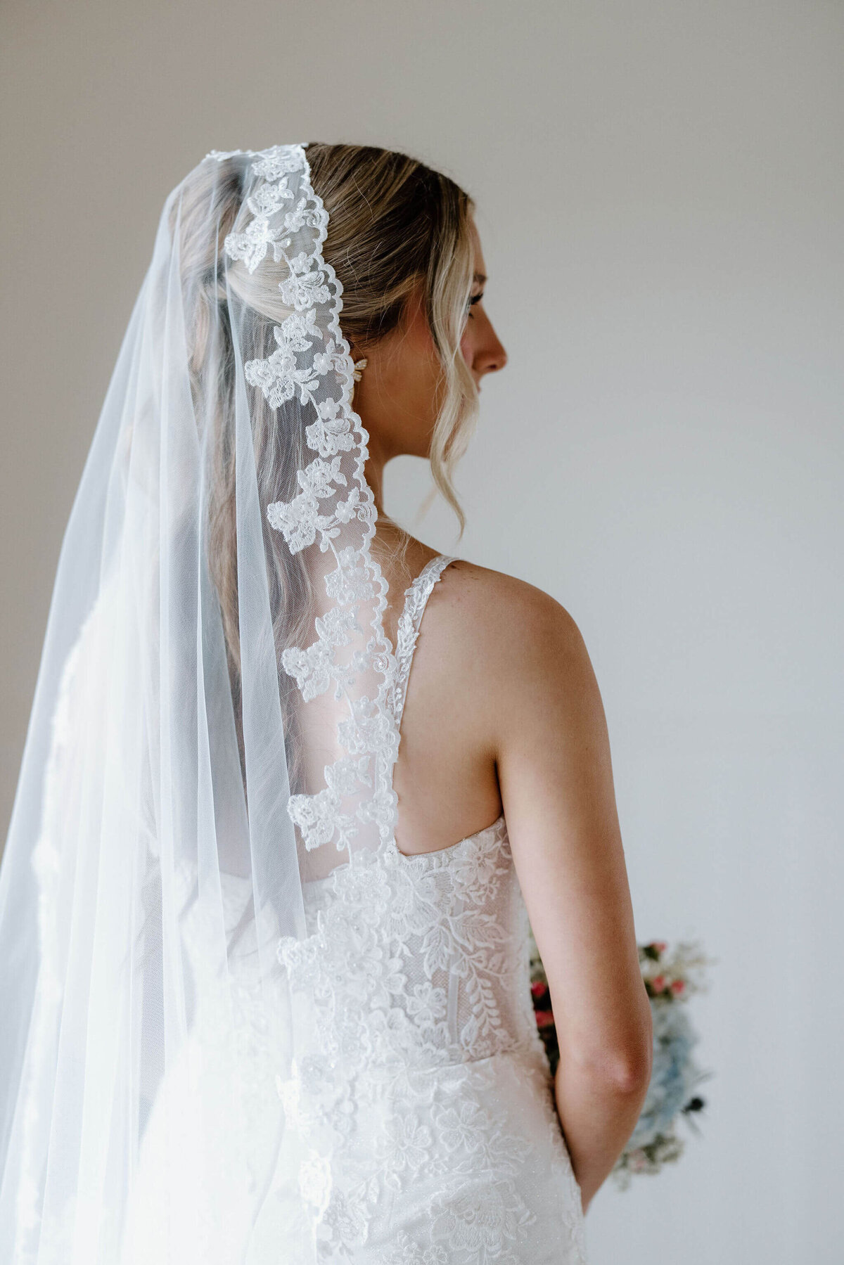 vintage lace bridal veil from Brilliant Bridal in Dallas Texas
