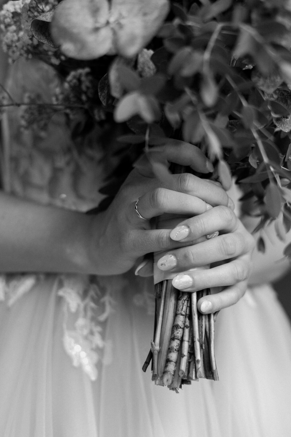 Mr. & Mrs. Borden - Getting Ready B&W - JL Photo-090