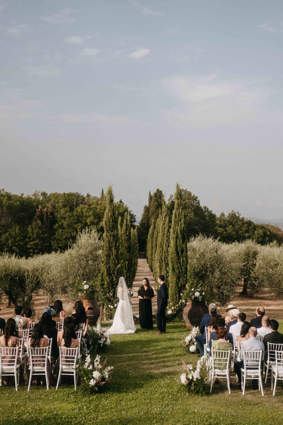 ceremony at villa mangiacane
