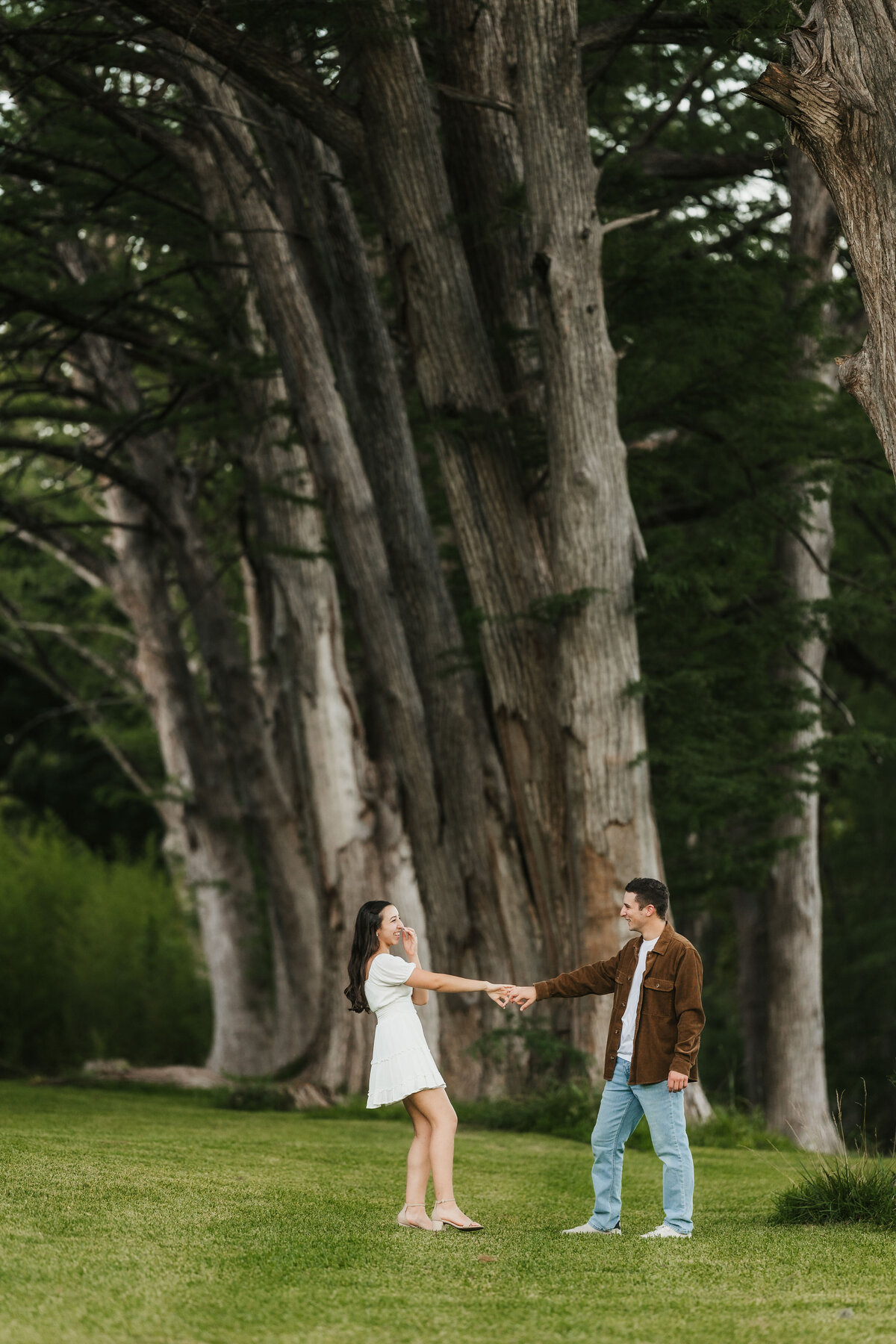 fall engagement session in wimberley