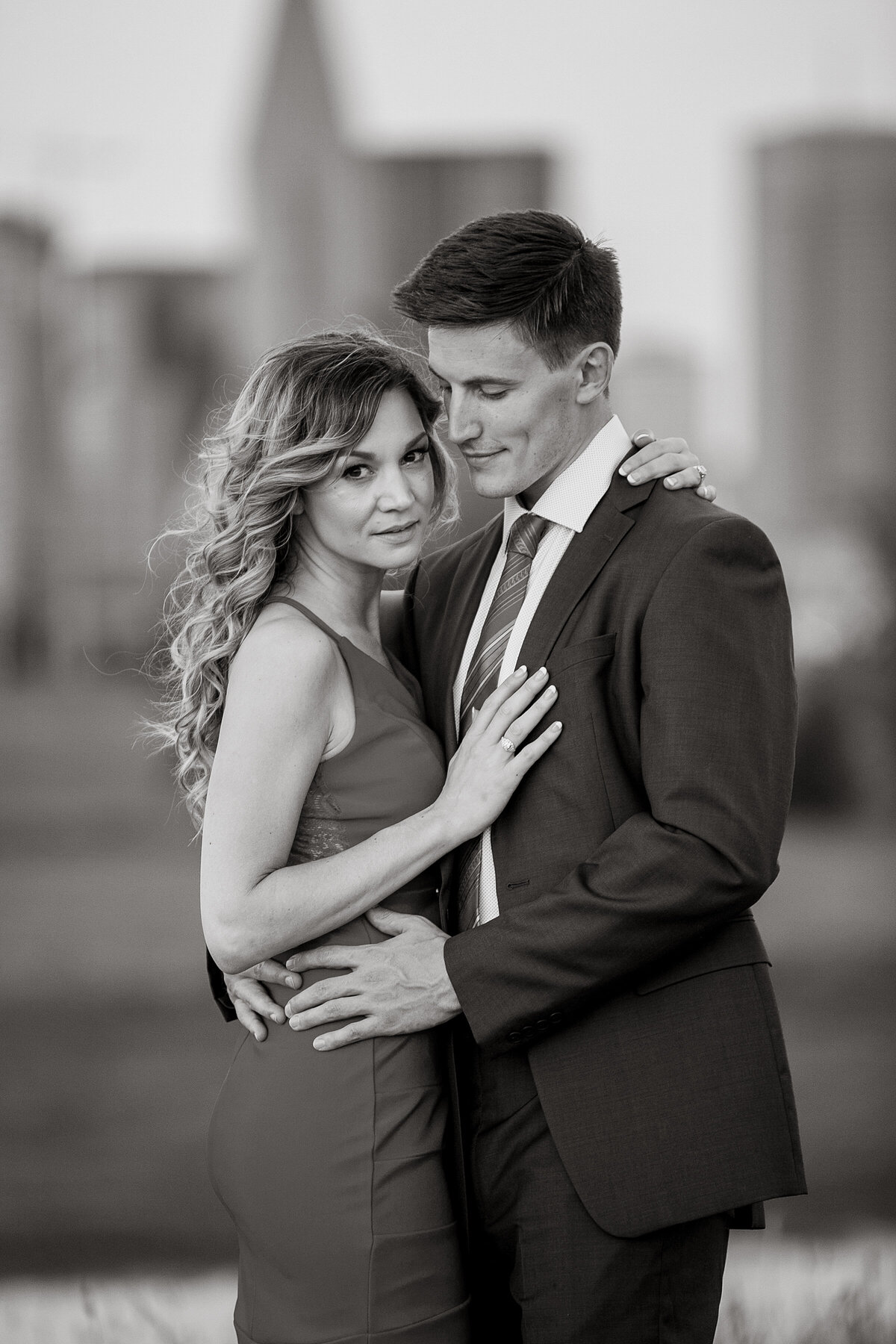 Dallas skyline engagement photos Hampton Morrow 0055