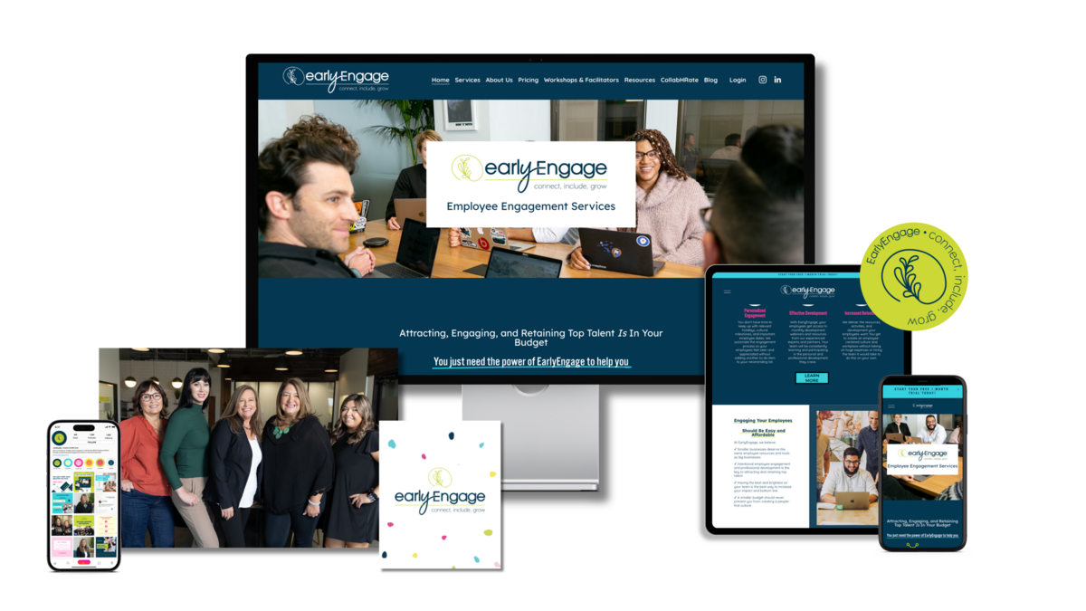 Affordable branding for small businesses by EarlyEngage to attract and keep top talent.