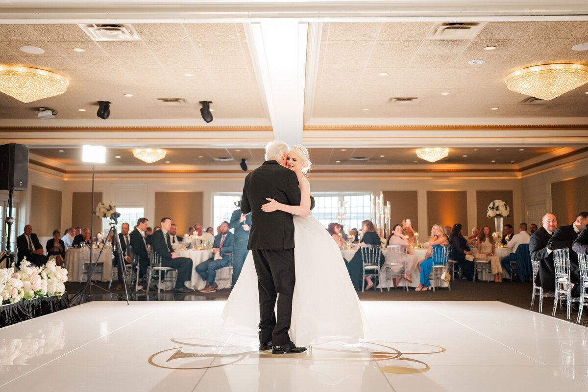 bride and her father dancing during wedding reception at The Grand Resort
