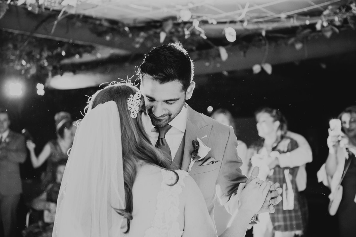 Temecula wedding photographers groom dances with his bride