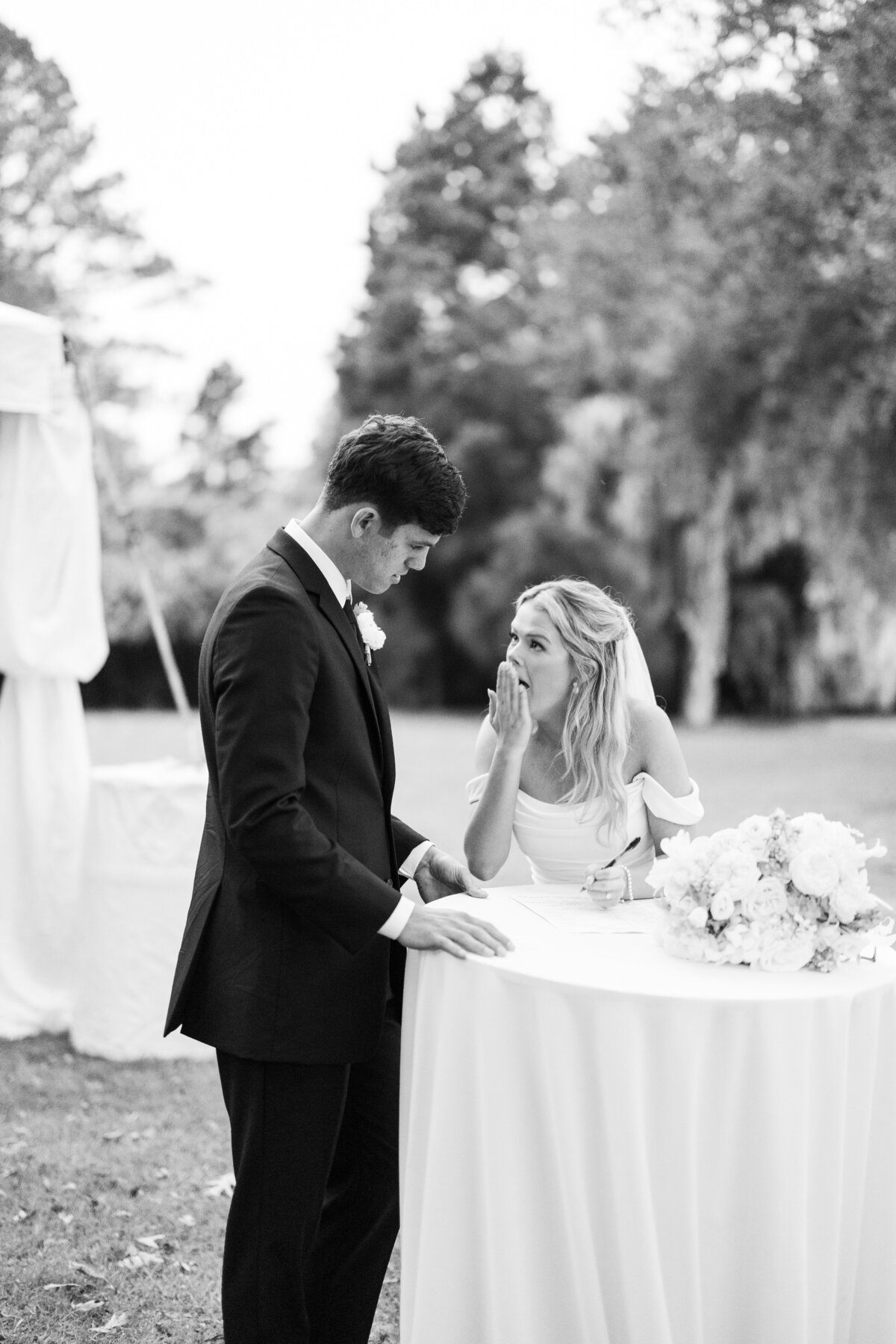 Katherine Horton Photography Sarah & Trey's Wedding Day Bride & Groom Portraits B&W 324