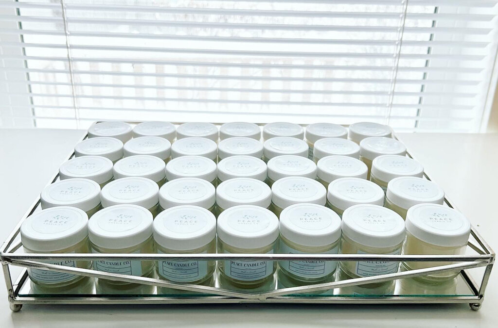 Peace Candle Co, natural and organic wedding favours and bridal party gifts based in Calgary, Alberta. Featured on the Brontë Bride Vendor Guide.