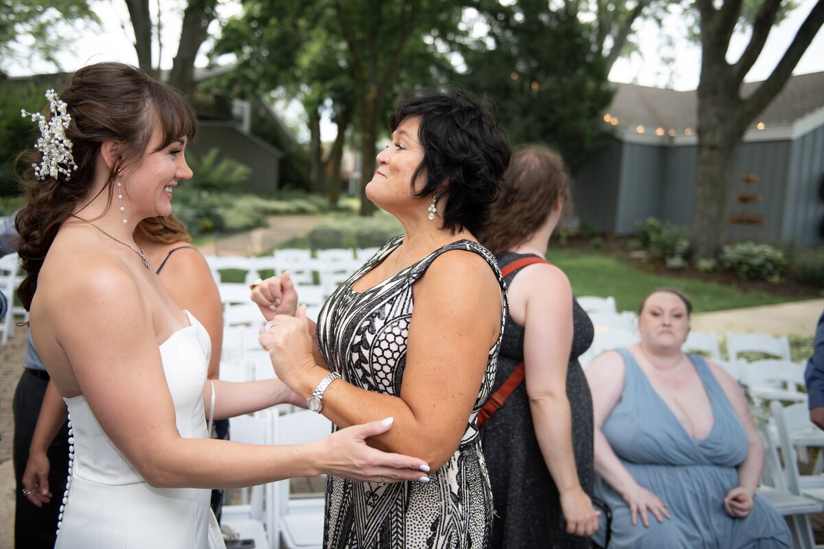 Romantic beach wedding couple portrait