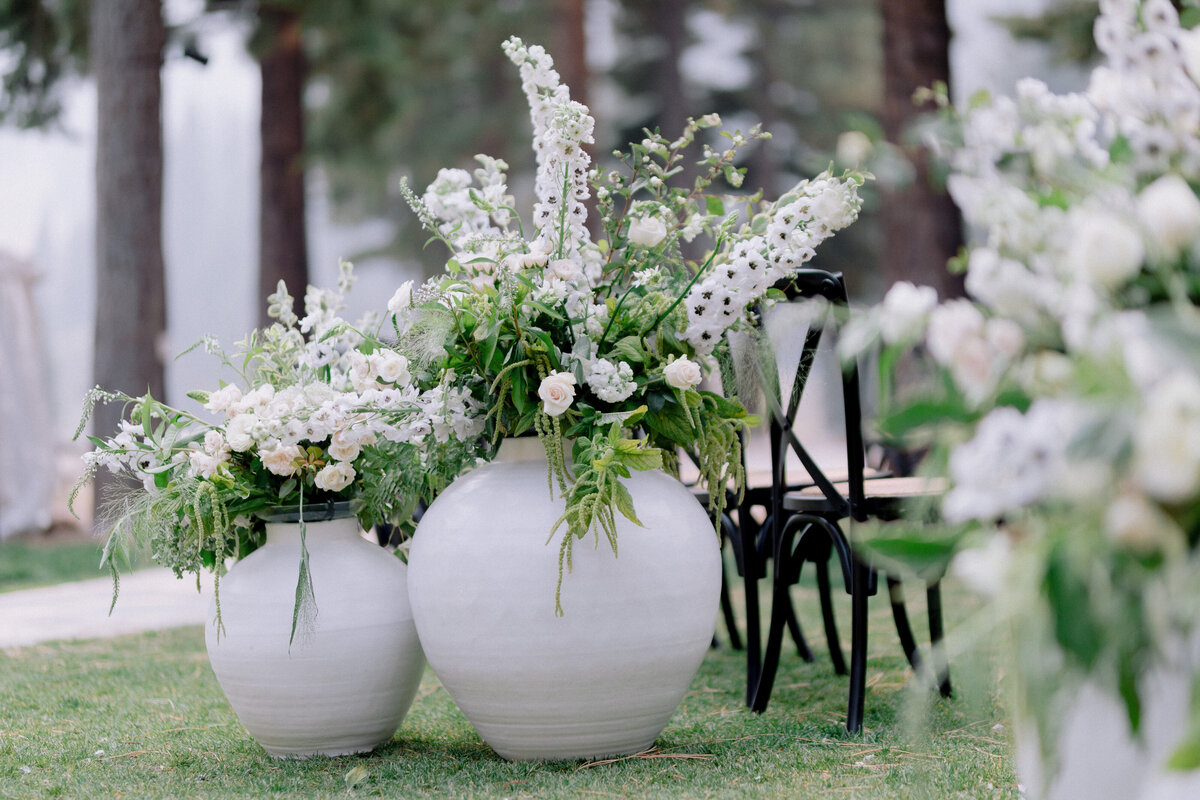 potted florals ceremony classic sikora events