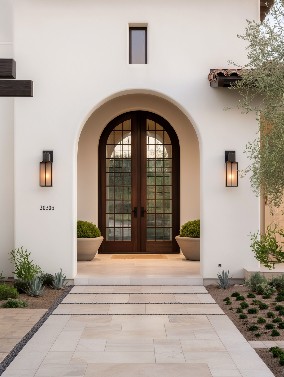 Scottsdale organic modern living room with natural wood furniture, neutral textiles, and layered textures by The Olari Studio, luxury interior design

