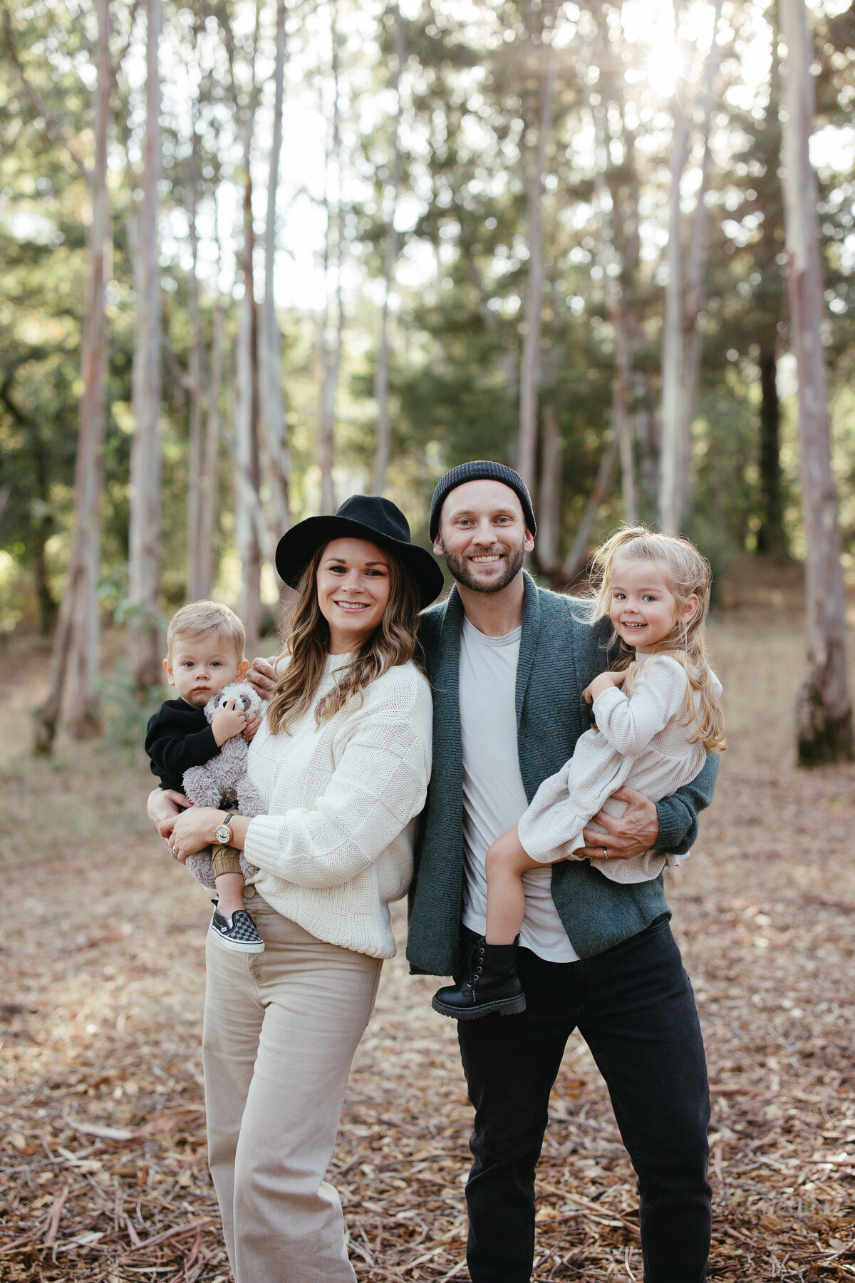 Jack London State park offers a beautiful location for a family photoshoot