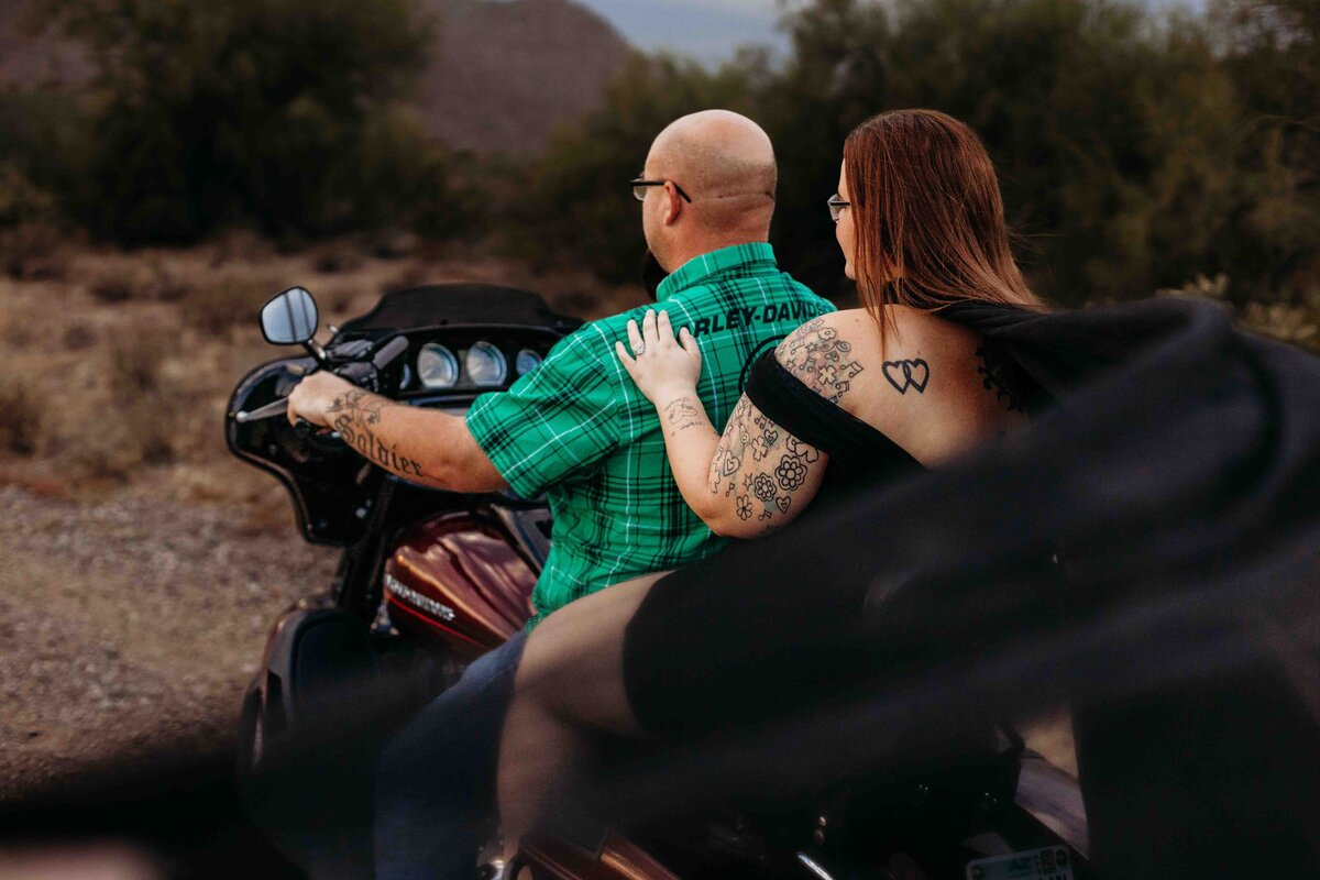 Arizona Engagement Photographer Motorcycle Session-14