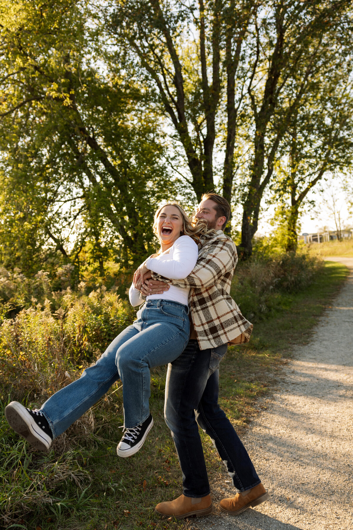 Wisconsin State Park Engagement Photographer Pike Lake South Kettle Moraine Unit Creative Couples Session-43