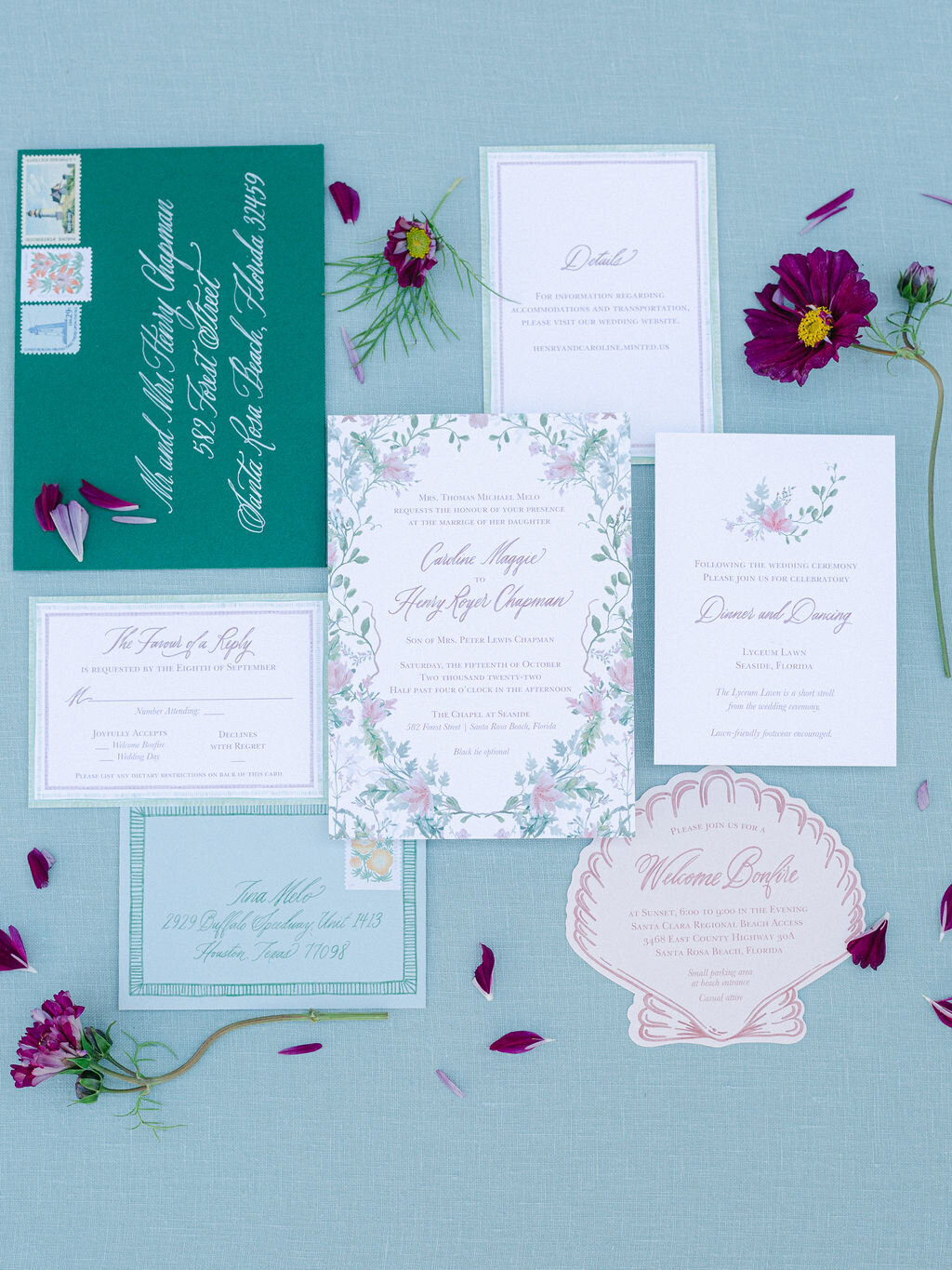 custom-wedding-invitation-green-floral