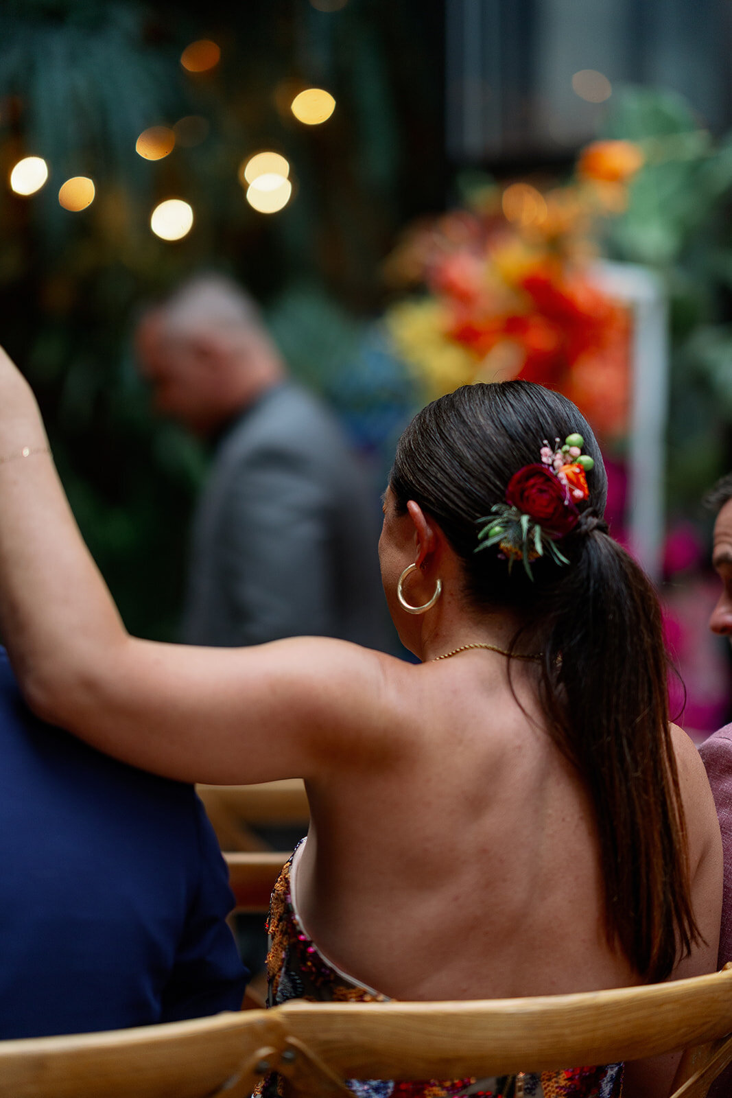 luxury wedding floral hair piece