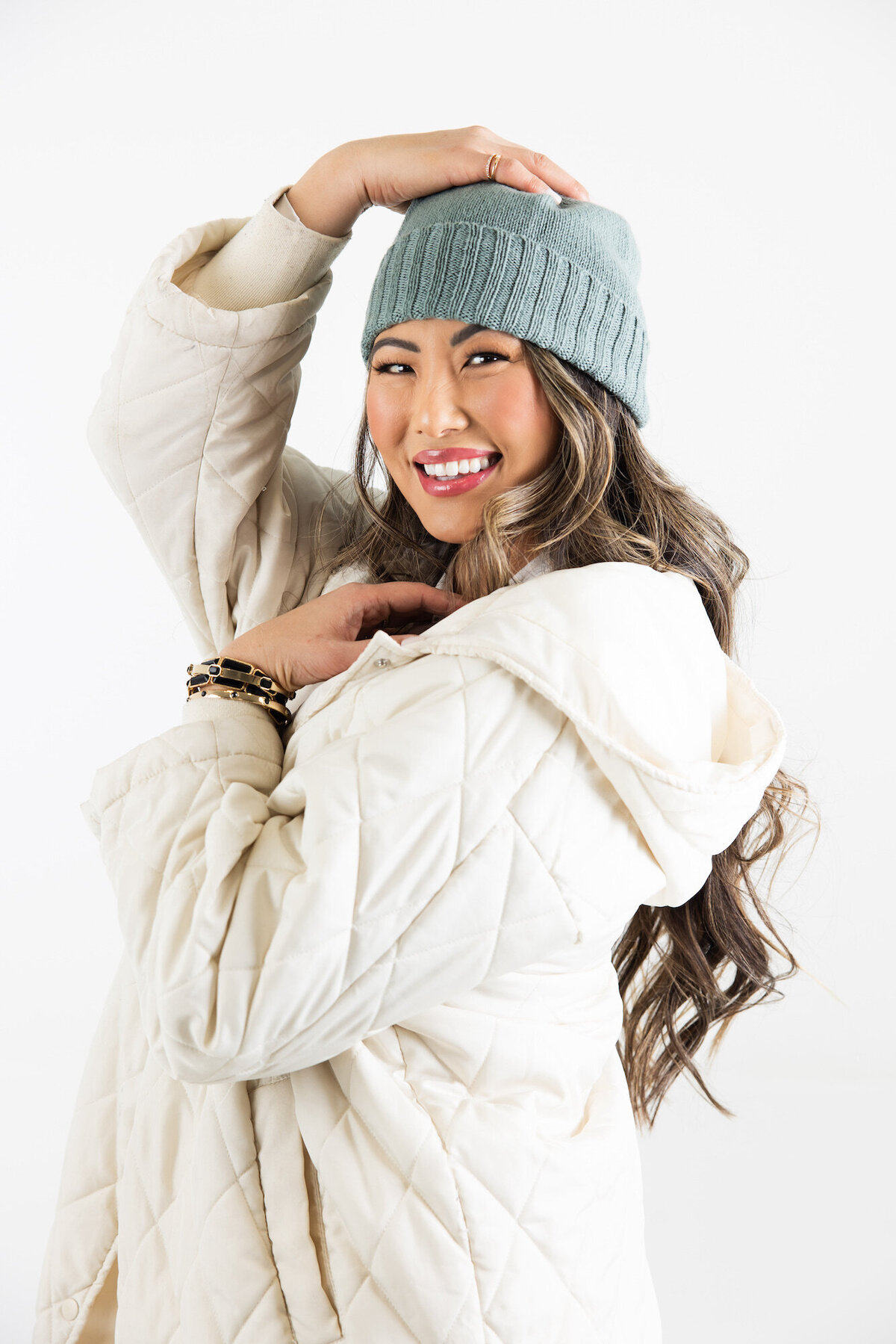 Coastal Cashmere Seattle Beanie Seaglass 3