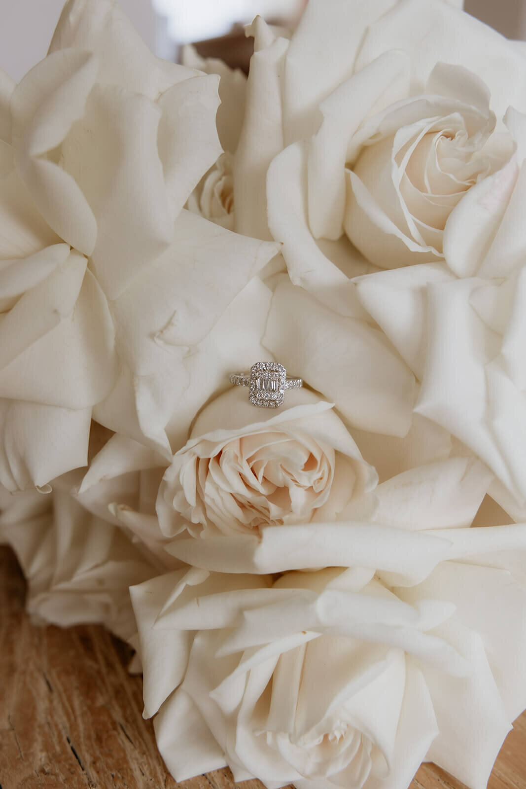 White rose bouqet Sunshine Coast wedding flowers