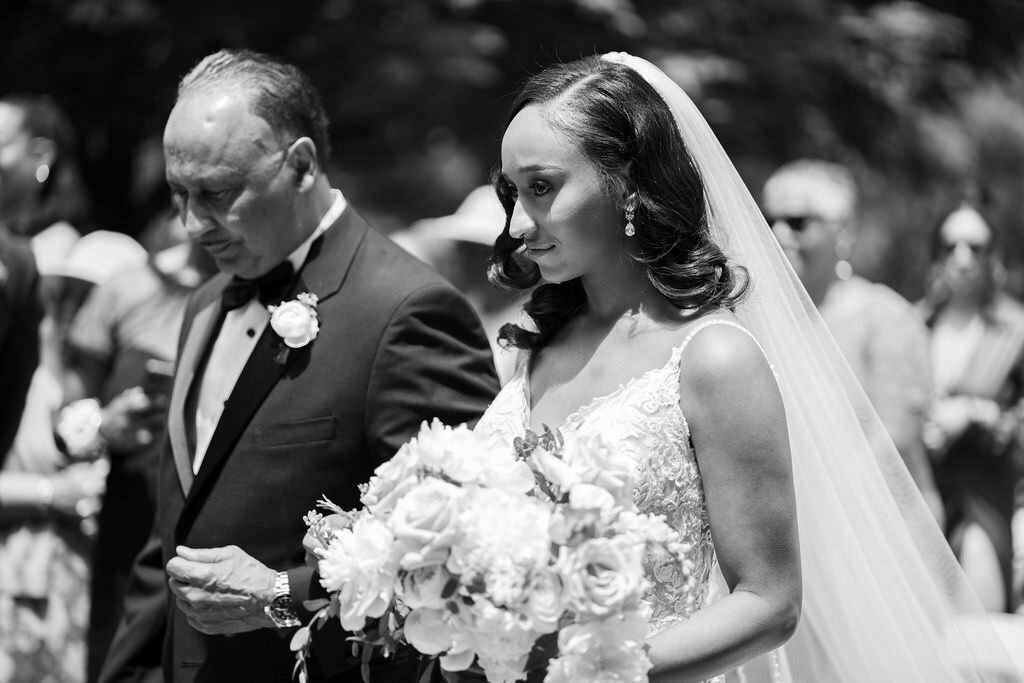 Modern wedding of Aliya and Jared, featuring unique decorations and stylish setups.